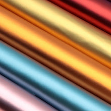 Load image into Gallery viewer, Metallic Frosted Vegan Leather – 9 Sheet Craft Set with Subtle Shine