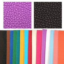 Load image into Gallery viewer, Mega Litchi Vegan Leather 15 pc Bundle – Textured PU Faux Leather Sheets for Crafting & DIY