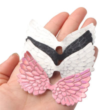 Load image into Gallery viewer, Rainbow Angel Wings Embroidery Patches – Add a Touch of Whimsy to Your Creations - Set of 10