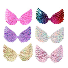 Load image into Gallery viewer, Rainbow Angel Wings Embroidery Patches – Add a Touch of Whimsy to Your Creations - Set of 10