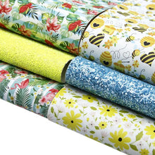 Load image into Gallery viewer, Bee Beautiful Vegan Leather 6-Piece Set – Versatile Craft Essentials