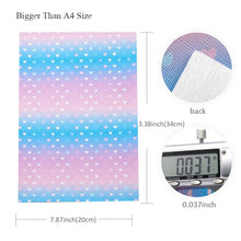 Load image into Gallery viewer, Purple Hearts & Unicorns Vegan Leather 6-Piece Set – Thematic Craft Material