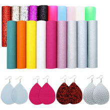 Load image into Gallery viewer, Deluxe Vegan Leather A5 Set – Premium 19 pc Set Assorted Faux Leather Sheets for Crafting