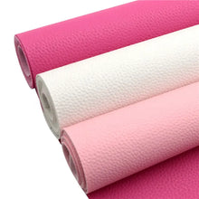 Load image into Gallery viewer, Pink Trio Vegan Leather Sheets – Vibrant Craft Material