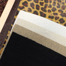 Load image into Gallery viewer, Sophisticated Shiny Animal Print Vegan Leather 6-Piece Set – Elegant Craft Material
