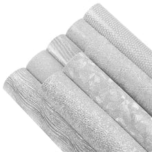 Load image into Gallery viewer, Silver Sensation Vegan Leather 8-Piece Set – Shiny Craft Material