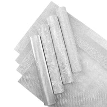 Load image into Gallery viewer, Silver Sensation Vegan Leather 8-Piece Set – Shiny Craft Material