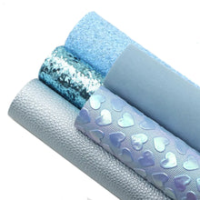 Load image into Gallery viewer, Blueberry Blast Vegan Leather 5-Piece Set – Bold Craft Material