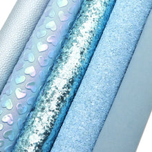 Load image into Gallery viewer, Blueberry Blast Vegan Leather 5-Piece Set – Bold Craft Material