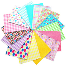 Load image into Gallery viewer, Bunnies & Eggs A5 Vegan Leather 15-Piece Set – Festive Craft Material