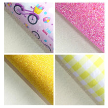 Load image into Gallery viewer, Bunnies & Eggs A5 Vegan Leather 15-Piece Set – Festive Craft Material