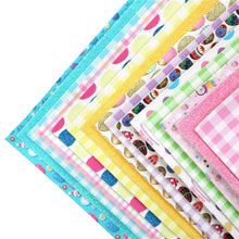 Load image into Gallery viewer, Bunnies & Eggs A5 Vegan Leather 15-Piece Set – Festive Craft Material