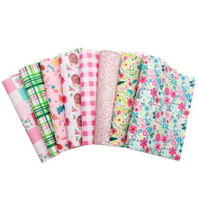 Load image into Gallery viewer, Whimsical Garden Vegan Leather 8-Piece Set – Playful Craft Material