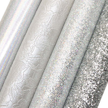 Load image into Gallery viewer, Silver Twist Vegan Leather 4-Piece Set – Modern Craft Material