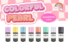 Load image into Gallery viewer, Colorful Pearl Adhesive Vinyl – Iridescent Finish in 8 Vibrant Colours