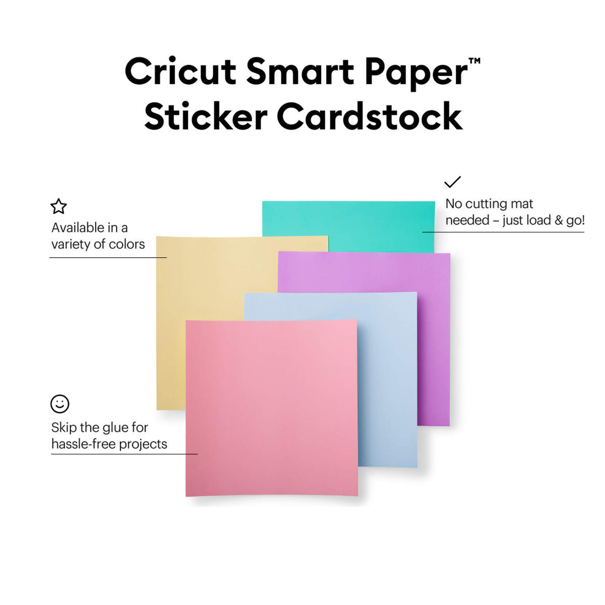 Smart Paper™ Sticker Cardstock, Black