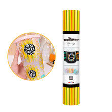 Load image into Gallery viewer, Holographic Glossy Rainbow Craft Vinyl – 4 Colors Available | Vibrant Reflective Adhesive Vinyl