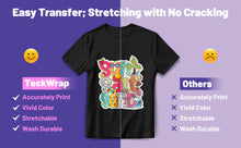 Load image into Gallery viewer, Inkjet Heat Transfer Paper – For Dark & Light Fabrics | 4 Color Variants for Vibrant Custom Designs