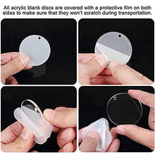 Load image into Gallery viewer, Bulk Circle Acrylic Key Chain & Tassel Set