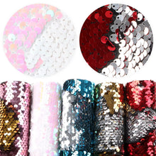 Load image into Gallery viewer, Twin Color Sequin Vegan Leather – Set of 5 Eco-Friendly Craft Essentials