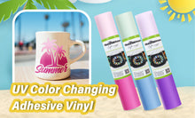 Load image into Gallery viewer, UV Color Changing Adhesive Vinyl – Sunlight-Activated Magic for Creative Crafts
