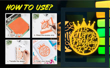 Load image into Gallery viewer, Glow in the Dark Adhesive Vinyl – 2 Luminous Colors for Eye-Catching DIY Projects