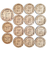 Load image into Gallery viewer, Wooden Milestone Set – Bilingual (Afrikaans or English) | Baby Keepsake & Gift