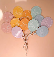 Load image into Gallery viewer, Balloon Milestone Acrylic Disc Set