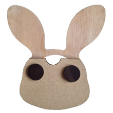 Load image into Gallery viewer, Handmade Wooden Bunny Photo Frame with Magnets – Assembled or DIY Kit