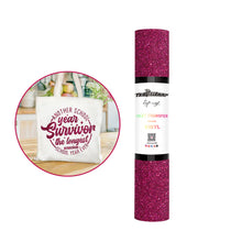 Load image into Gallery viewer, Fancy Glitter Heat Transfer Vinyl – Sparkling Iron-On Vinyl in 6 Colours