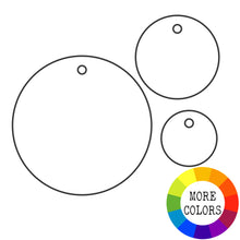 Load image into Gallery viewer, Circle Acrylic Disc - Clear & Basic Colors