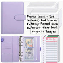 Load image into Gallery viewer, A6 Deluxe Macaron Budget Binder – Stylish Financial Organizer 2 Available Colors