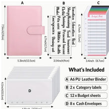 Load image into Gallery viewer, A6 Deluxe Macaron Budget Binder – Stylish Financial Organizer 2 Available Colors