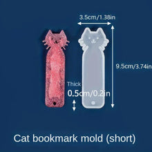 Load image into Gallery viewer, Silicone Bookmark Casting Molds – Set of 7 Unique Designs