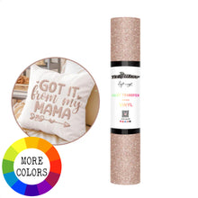 Load image into Gallery viewer, Glitter Puff Heat Transfer Vinyl – Dimensional Iron-On Vinyl in 10 Colours