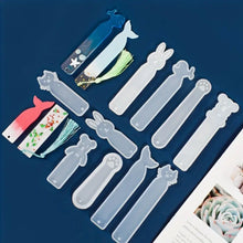 Load image into Gallery viewer, Silicone Bookmark Casting Molds – Set of 7 Unique Designs