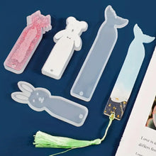 Load image into Gallery viewer, Silicone Bookmark Casting Molds – Set of 7 Unique Designs