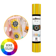 Load image into Gallery viewer, Holographic Glossy Rainbow Craft Vinyl – 4 Colors Available | Vibrant Reflective Adhesive Vinyl