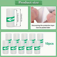 Load image into Gallery viewer, Self-Adhesive White Thermal Printing Paper – Pack of 10 Mini Rolls for Instant Printing