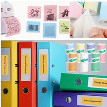 Load image into Gallery viewer, Self-Adhesive Color Thermal Printing Paper – Pack of 10 Mini Rolls for Instant Printing