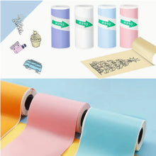 Load image into Gallery viewer, Self-Adhesive Color Thermal Printing Paper – Pack of 10 Mini Rolls for Instant Printing