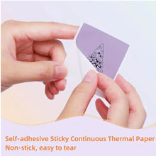 Load image into Gallery viewer, Self-Adhesive Color Thermal Printing Paper – Pack of 10 Mini Rolls for Instant Printing