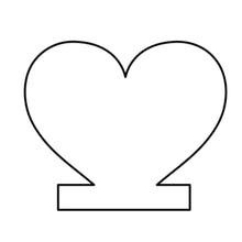 Load image into Gallery viewer, Acrylic Heart for Oval LED Lamp Base