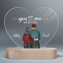 Load image into Gallery viewer, Acrylic Heart for Rectangular LED Lamp Base