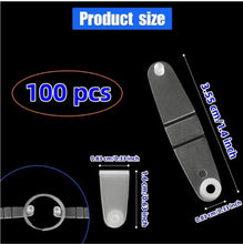 Load image into Gallery viewer, Transparent Plastic Key Ring Clips – Set of 40 Lightweight, Durable & Versatile for DIY Projects