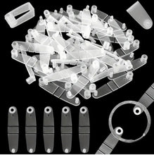 Load image into Gallery viewer, Transparent Plastic Key Ring Clips – Set of 40 Lightweight, Durable & Versatile for DIY Projects