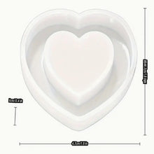 Load image into Gallery viewer, Heart Shaker Silicone Mold – DIY Keychain Craft Mold