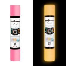 Load image into Gallery viewer, Glow in the Dark Adhesive Vinyl – 2 Luminous Colors for Eye-Catching DIY Projects