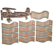 Load image into Gallery viewer, Airplane Baby Milestone Banner – Digital Laser Cut File