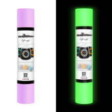 Load image into Gallery viewer, Glow in the Dark Adhesive Vinyl – 2 Luminous Colors for Eye-Catching DIY Projects